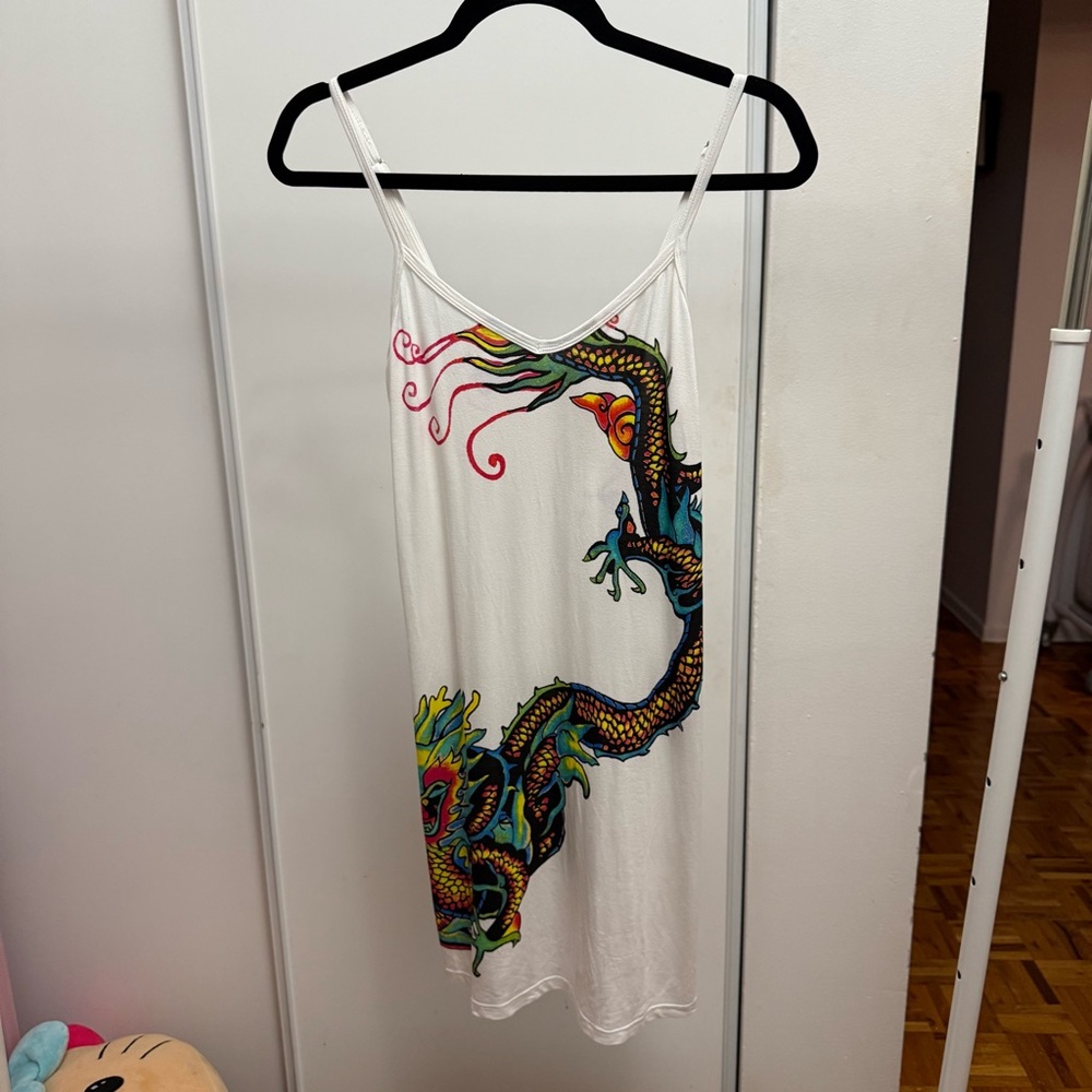 JOSIE Dress With Traditional Dragon Art